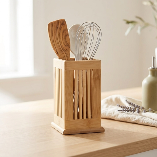 Wooden Spoon Holder